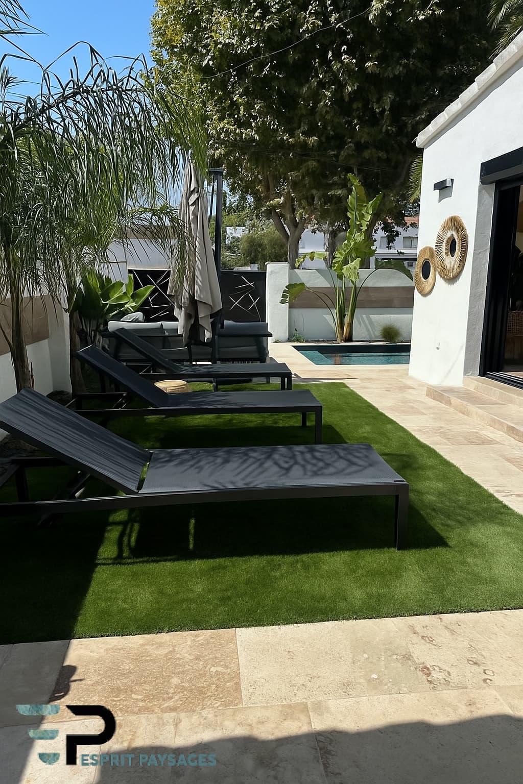 Rénovation de l'étanchéité d'un bassin avec pose de membrane armée grise à Le Plan vers Saint-Christaud